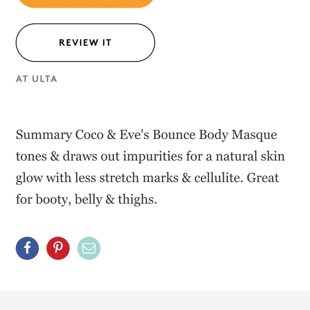 Full size Coco & Eve glow figure v
bounce Body Masque NIB - Picture 5 of 6